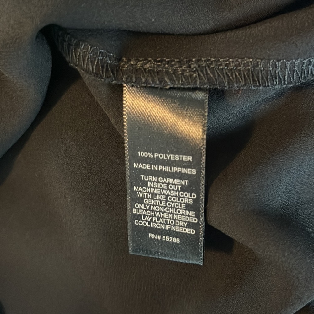 Express Tie Back Black Lightweight Sleeveless Top - Picture 7 of 7